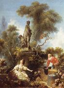 Jean Honore Fragonard The meeting, from De development of the love USA oil painting artist